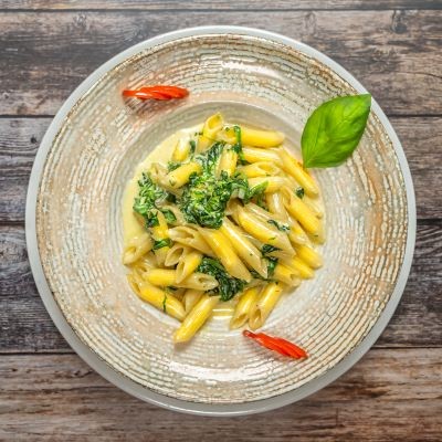 Penne Gorgonzola e Spinaci