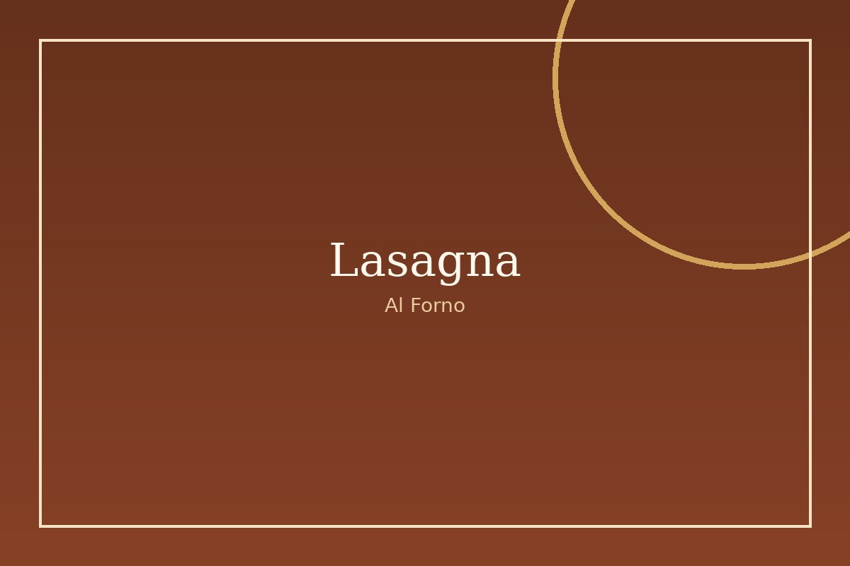 Lasagne al Forno