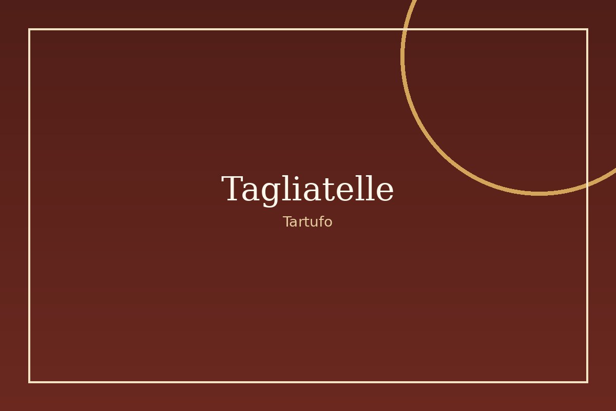 Tagliatelle al Tartufo