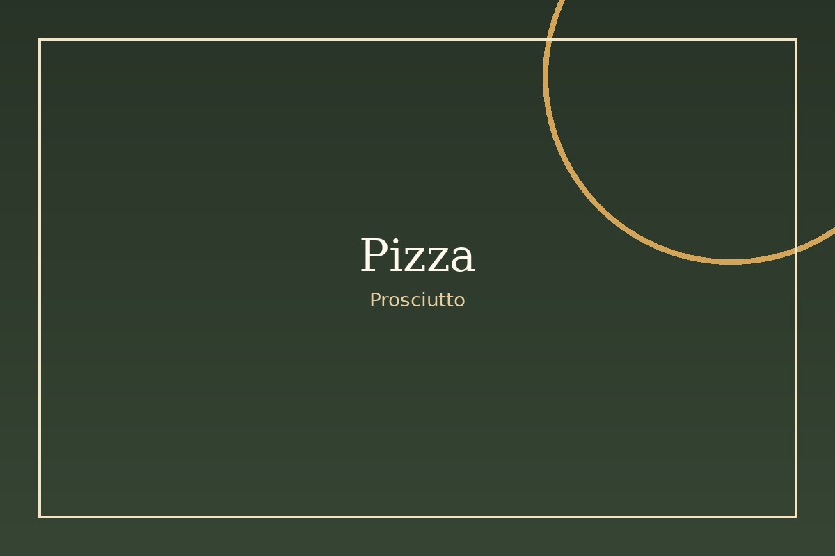 Pizza Prosciutto